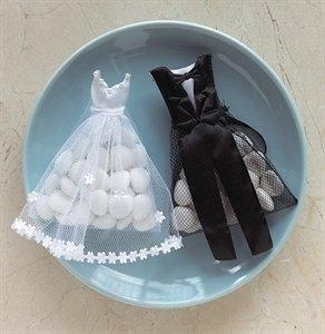 Favour bags - set of 50 mixed Bride and Groom designs