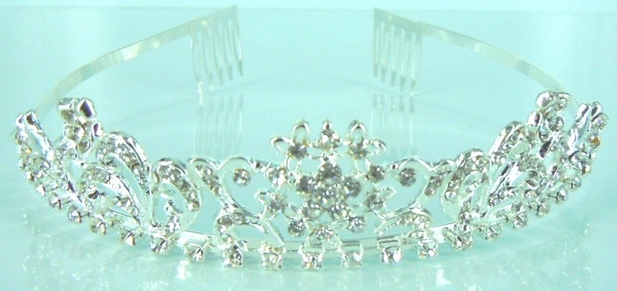 Rhinestone bridal tiara 005