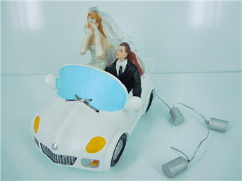 "Just Married" Cake Topper