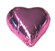 Chocolate Hearts - set of 50, choice of colours, larger quantities available