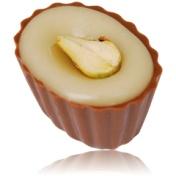 Pistachio & Kirsch Belgian chocolate cups (box of 37)