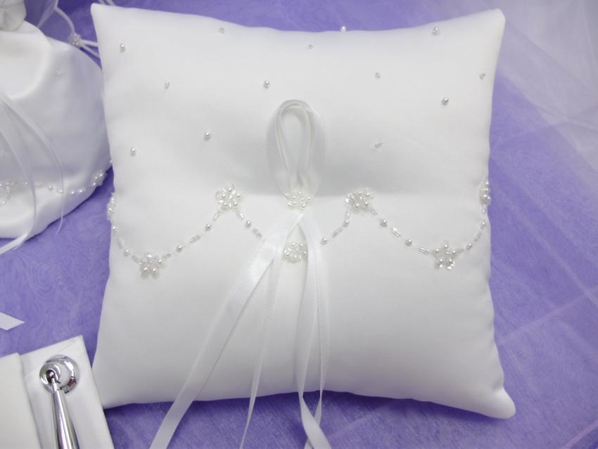 Satin & Organza Ring Pillow