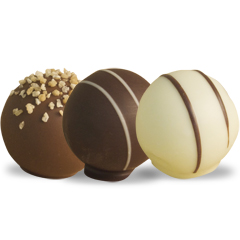 Gourmet selection of belgian truffles - 94 chocolates 