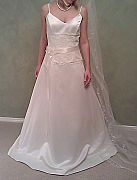 Brand new Australian Made Wedding dress with short train, size 14, one only - 003 