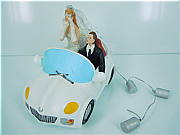 "Just Married" Cake Topper