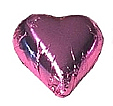 Chocolate Hearts - set of 50, choice of colours, larger quantities available