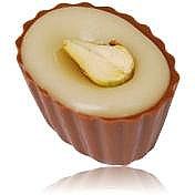 Pistachio & Kirsch Belgian chocolate cups (box of 37)