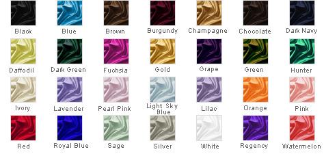 Matte Satin - Colour Range