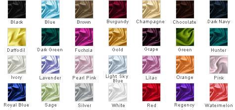 Satin - Colour Range